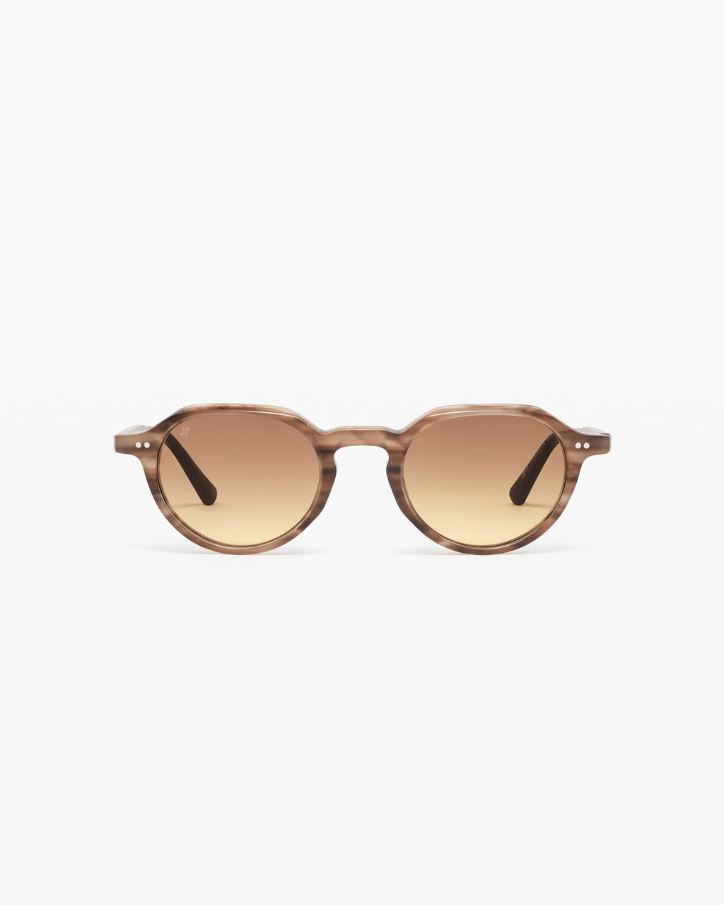 The Peak JF Colors Round Men's Sunglasses in Brown