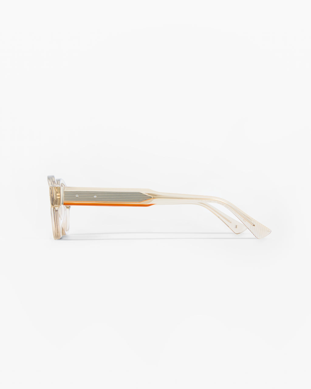 La Gascon JF Colors Hexagonal Lunettes de Soleil pour homme in Crème