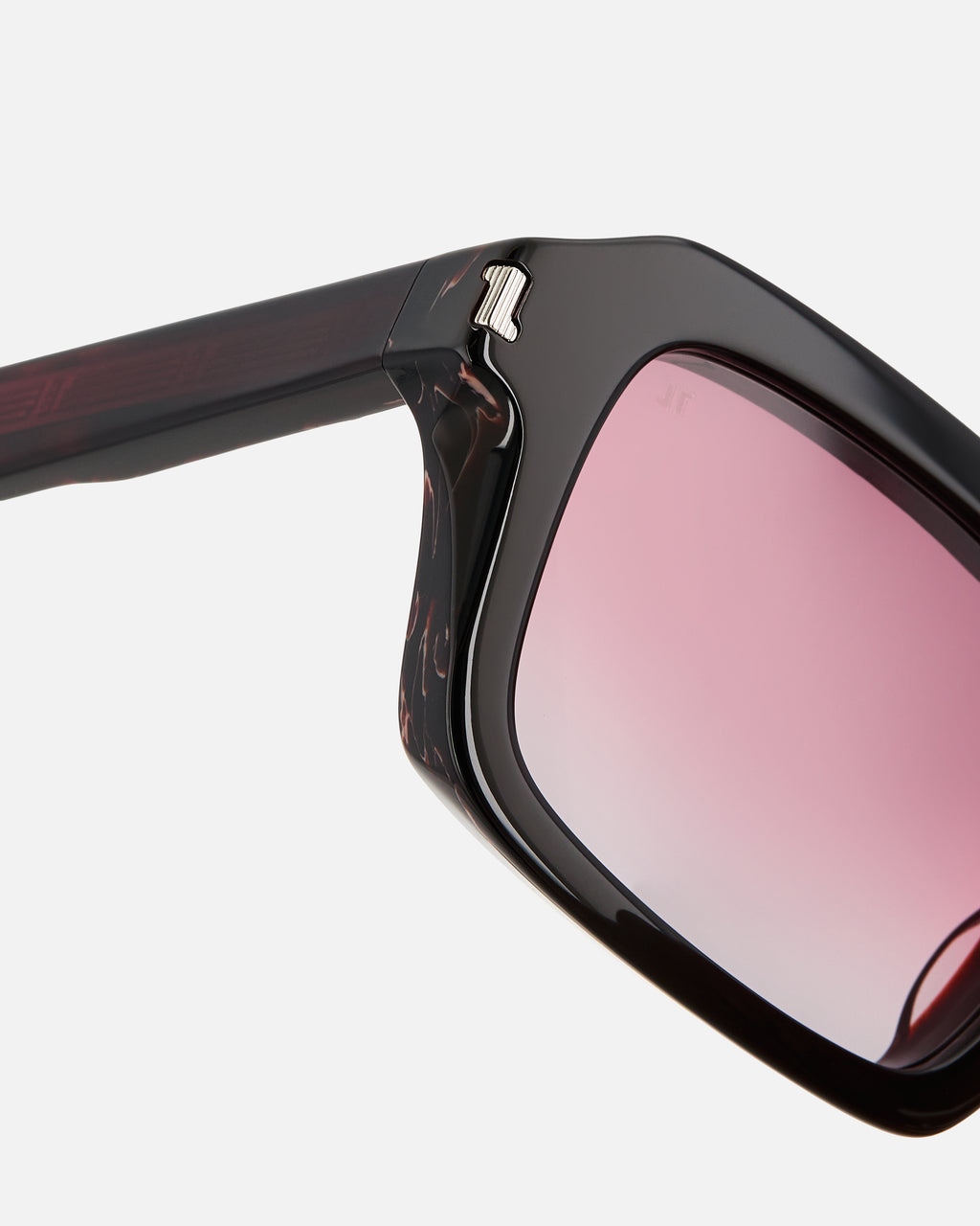 La Contis JF Colors Rectangulaire Lunettes de Soleil pour homme in Rouge
