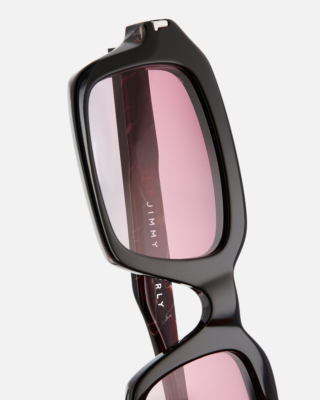 La Contis JF Colors Rectangulaire Lunettes de Soleil pour homme in Rouge