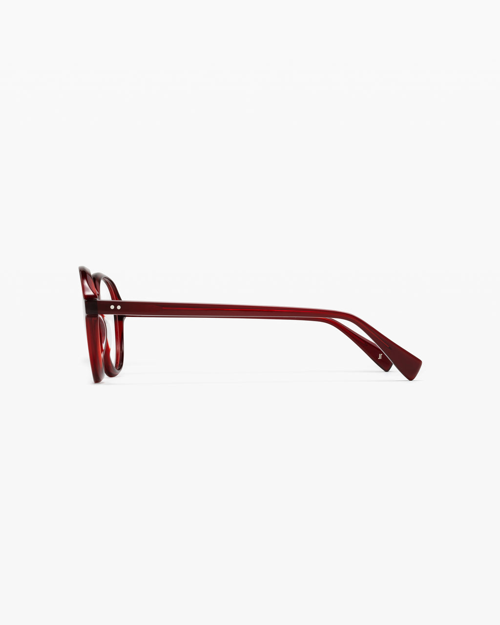 The Hope Round Women's Eyeglasses in Burgundy