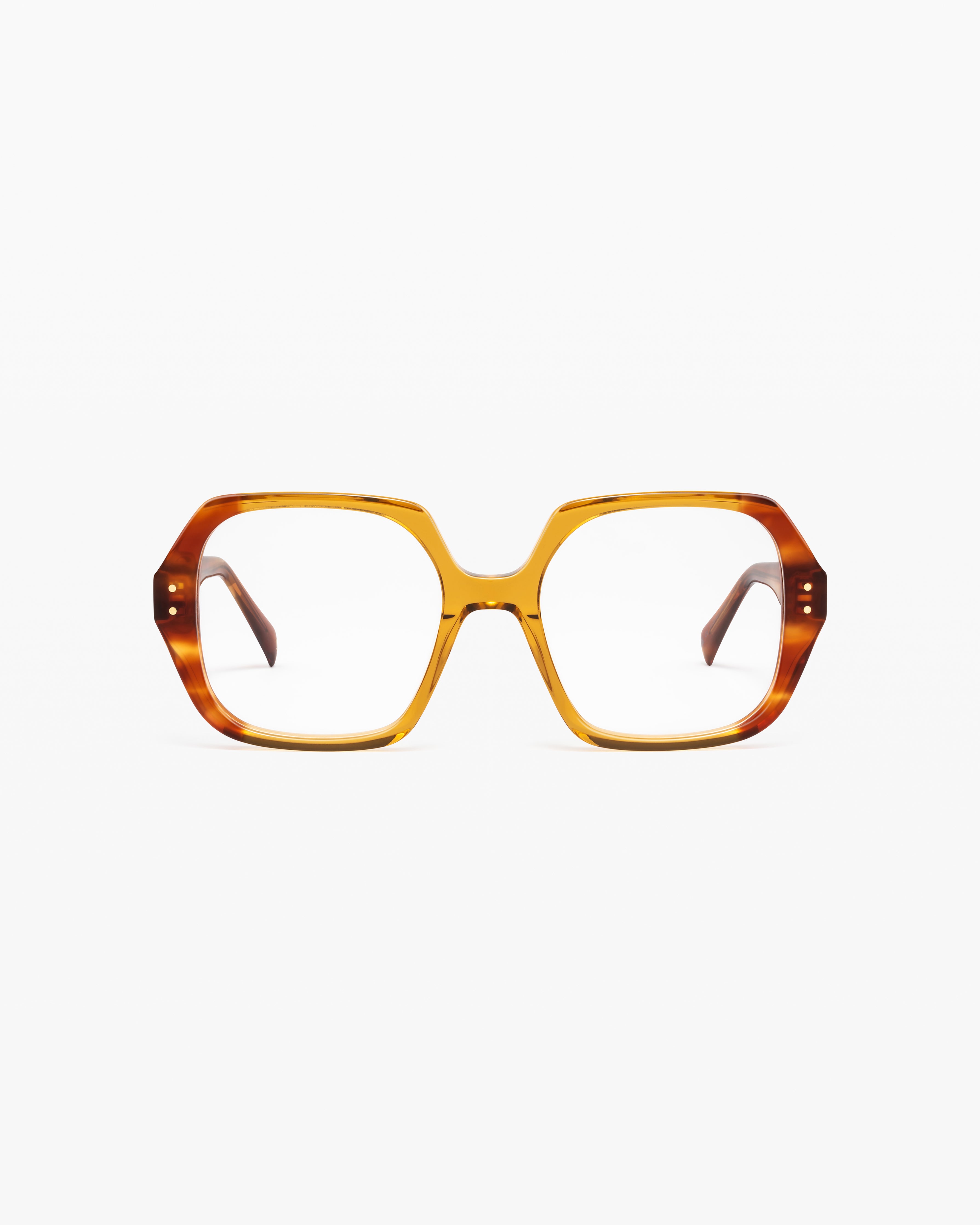 La Harper Hexagonal Lunettes de Vue pour femme en Brun | Jimmy