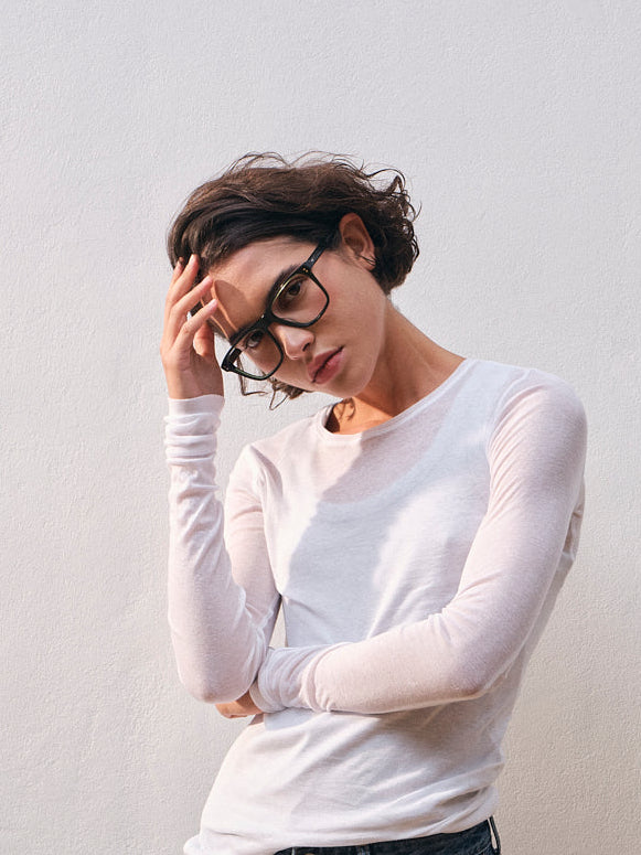 La Clayton Aviateur Lunettes de Vue pour femme in Vert