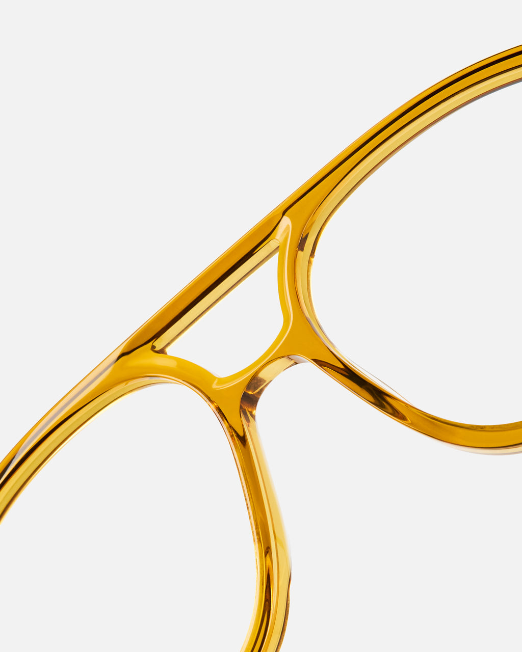 La Palmer Aviador Gafas para Mujer in Amarillo