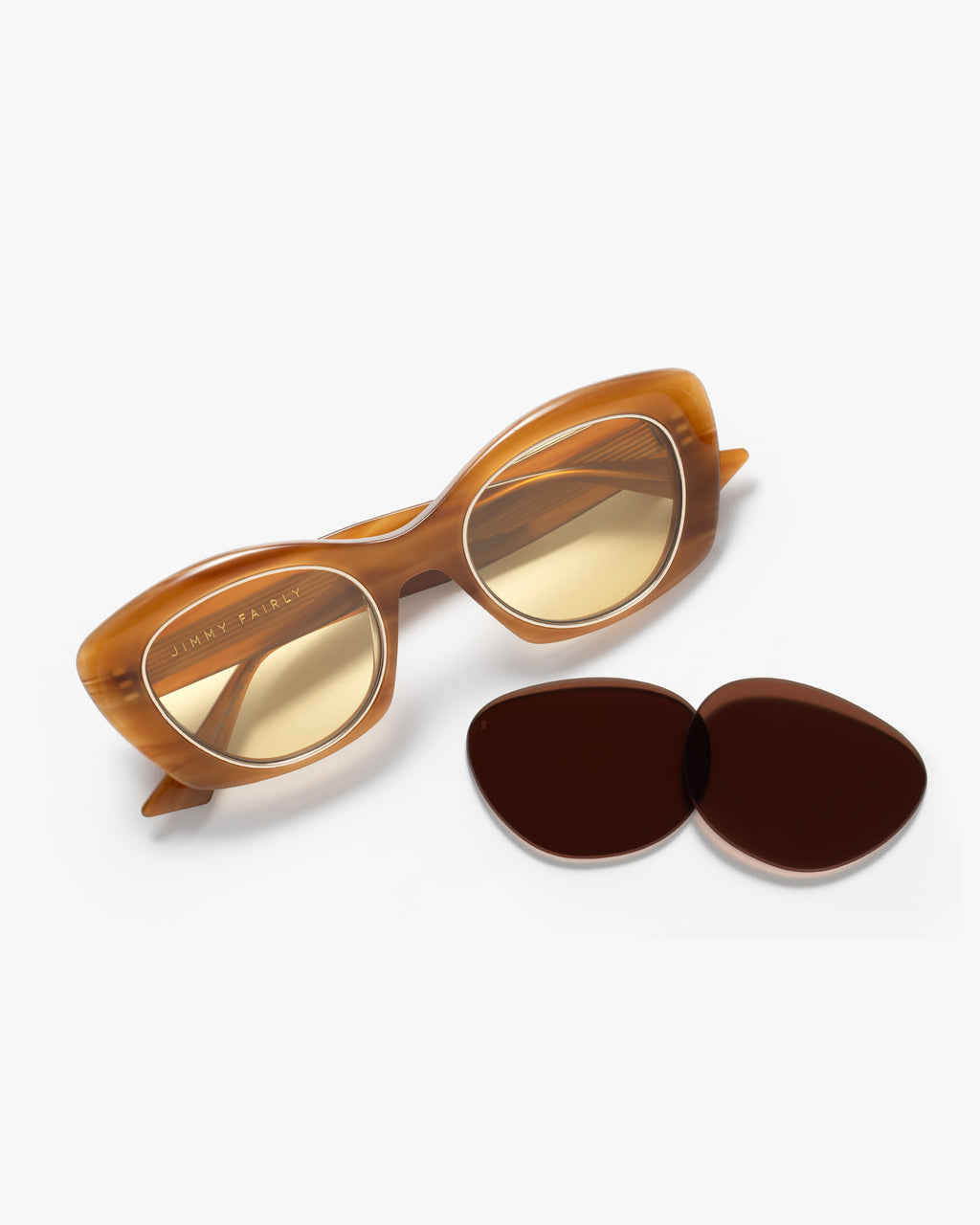 La Riley JF Colors Papillon Lunettes de Soleil pour femme in Brun