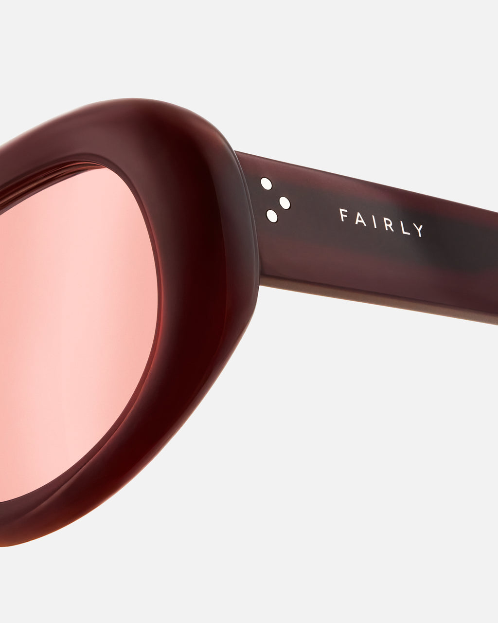 La Peyton Aviador Gafas de Sol para Mujer in Rojo