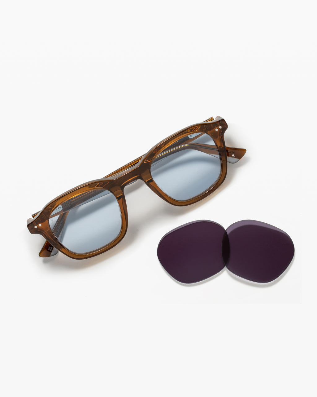 La Campus JF Colors Carré Lunettes de Soleil pour homme in Brun