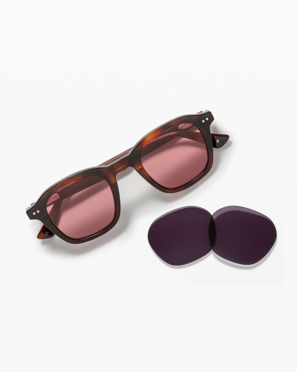 La Campus JF Colors Carré Lunettes de Soleil pour homme in Ecaille foncée