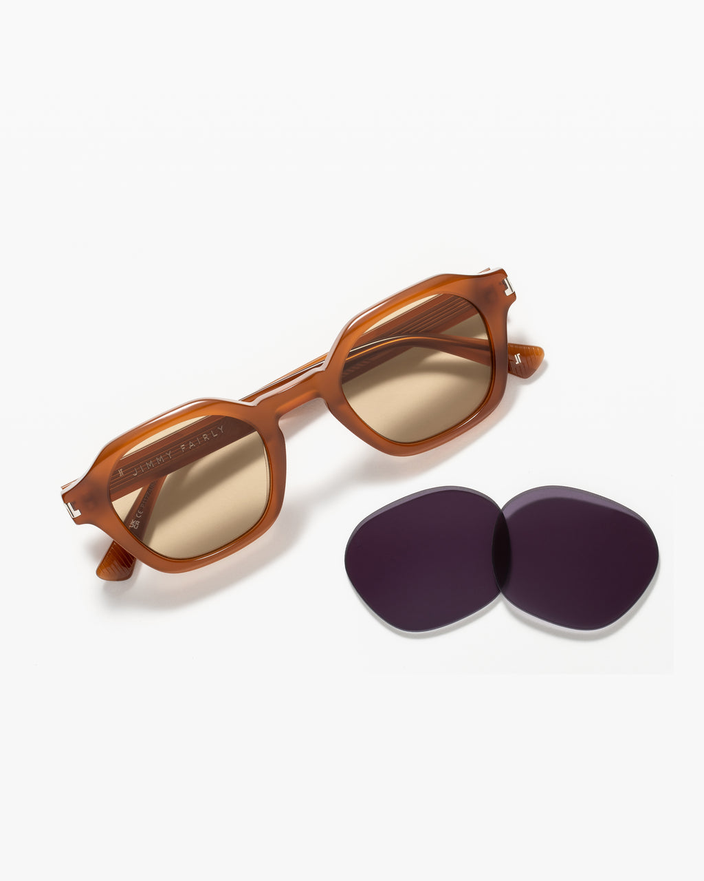 La Hollis JF Colors Hexagonal Lunettes de Soleil pour homme in Orange