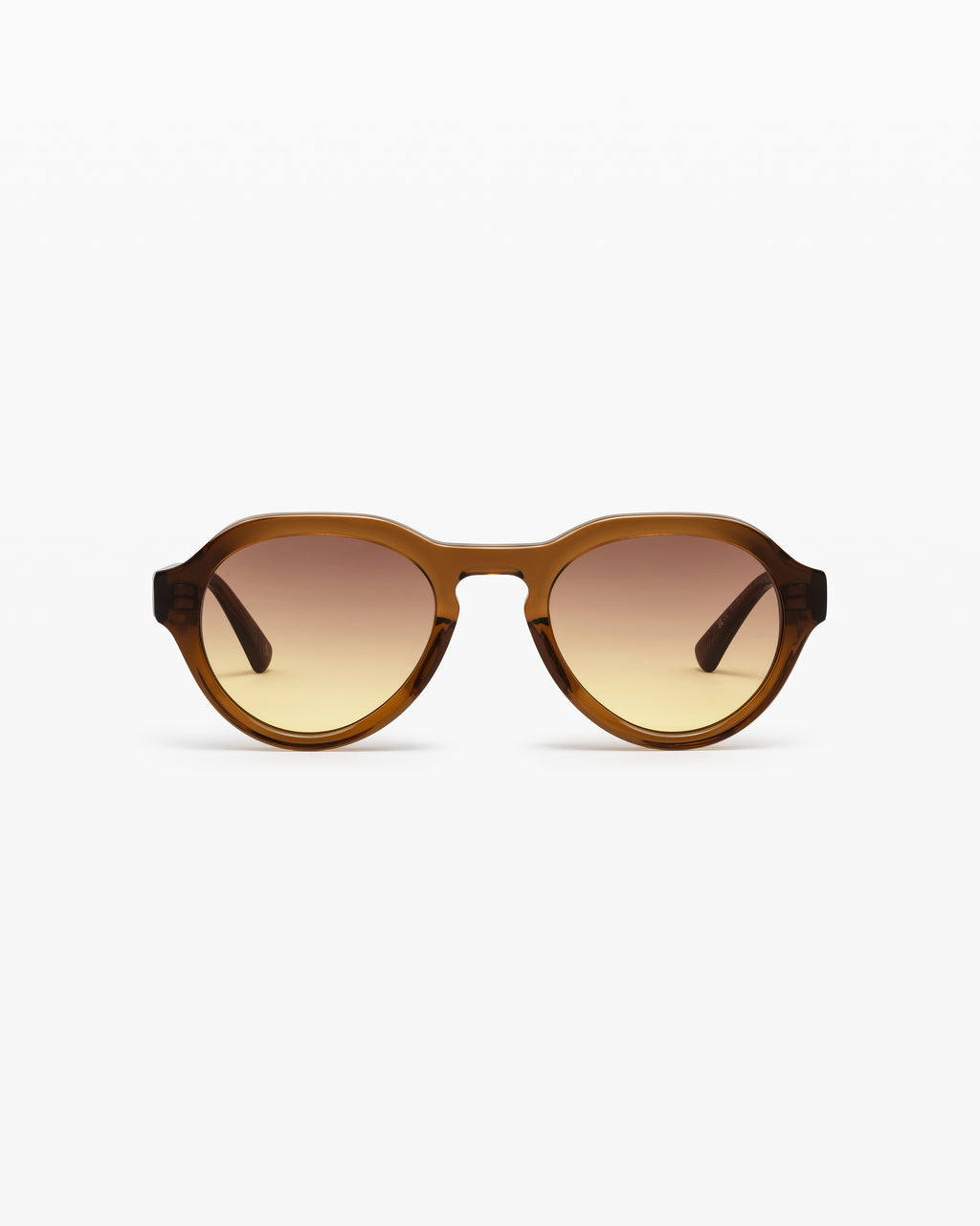 The Harvey アビエーター Men's Sunglasses in ブラウン