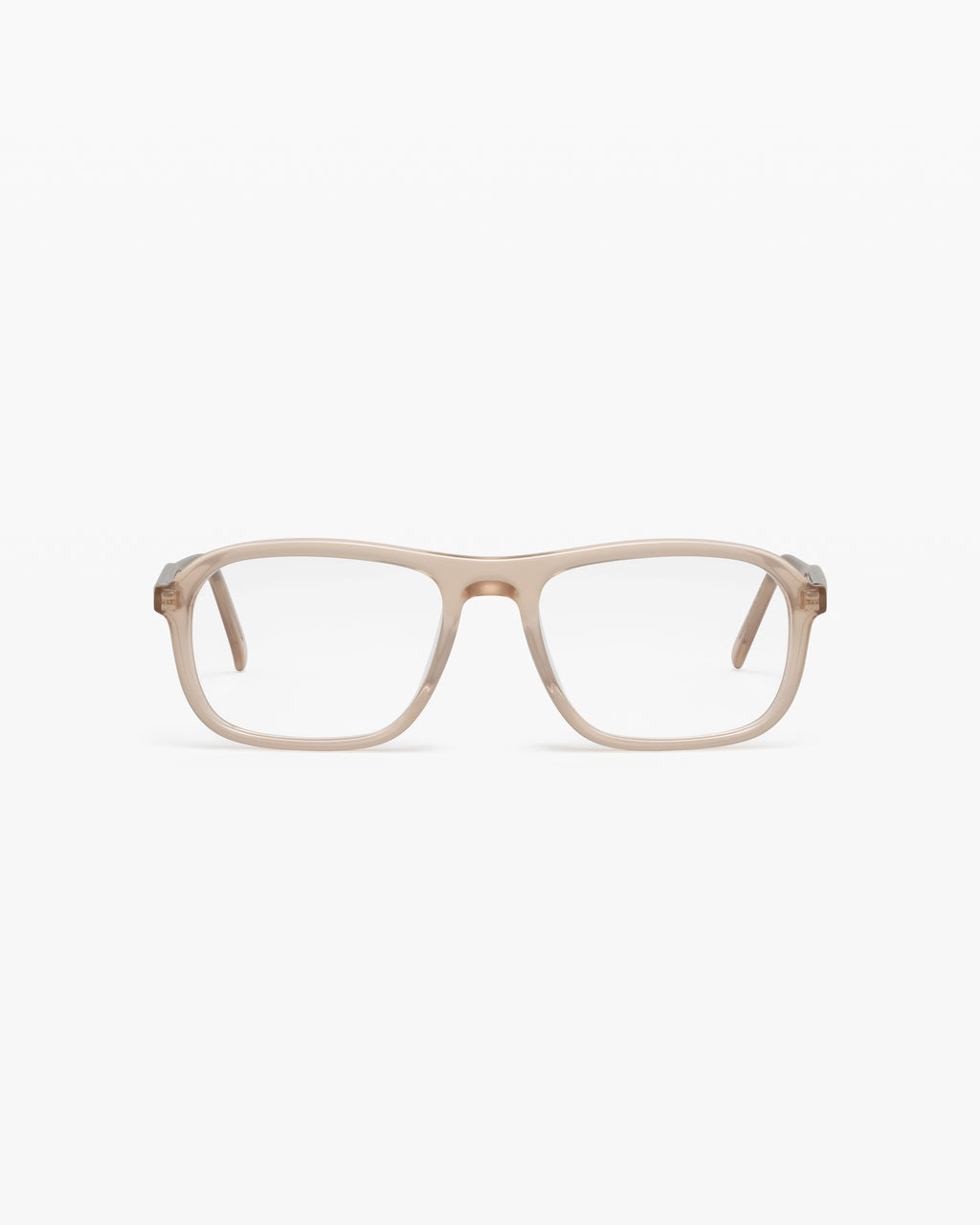 The Lincoln Rechteckig Herrenbrillen in Creme
