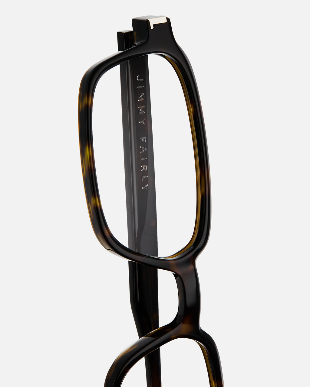 La Dean Rectangular Gafas para Hombre in Carey oscuro