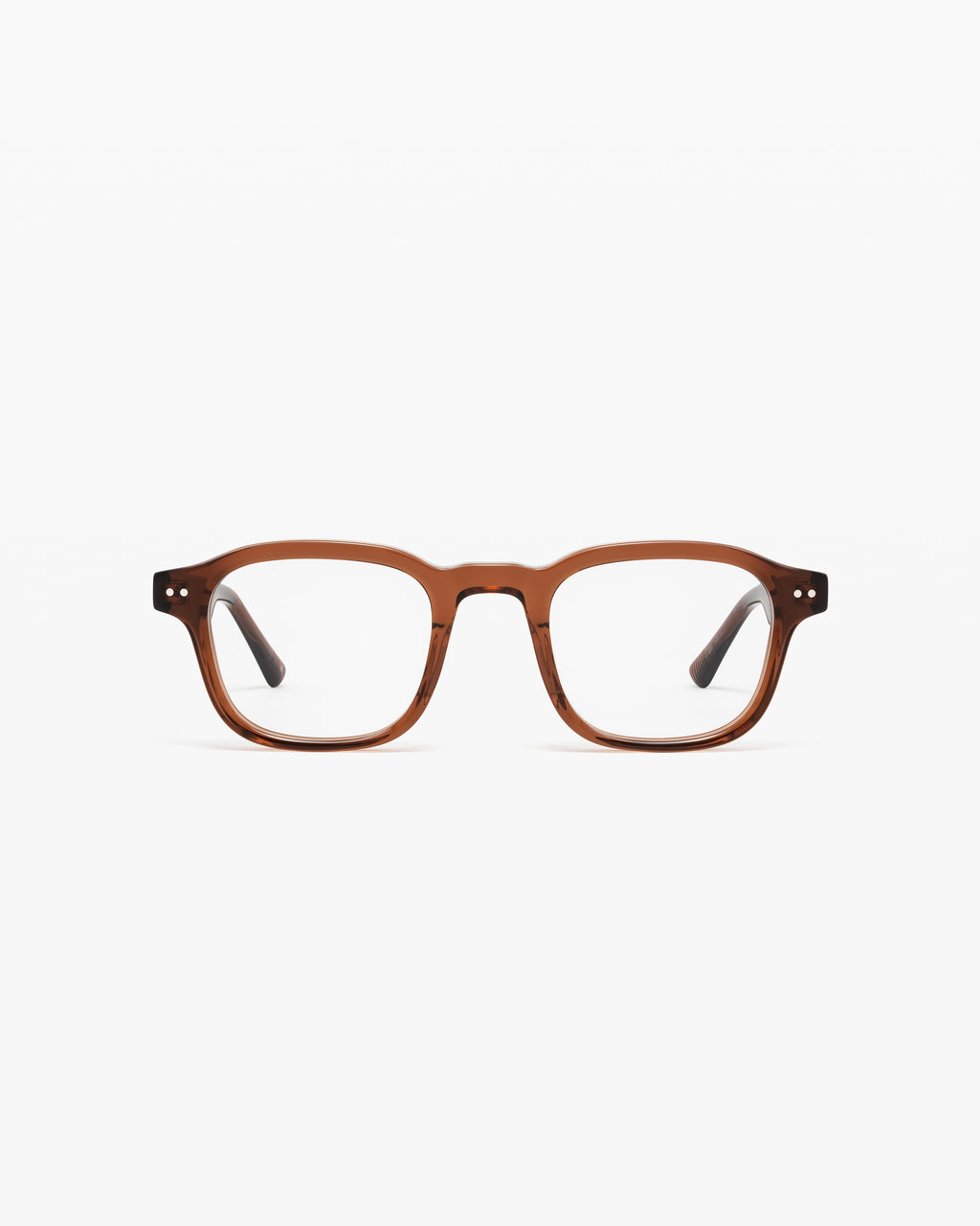 The Colby Square Men's Eyeglasses in Brown