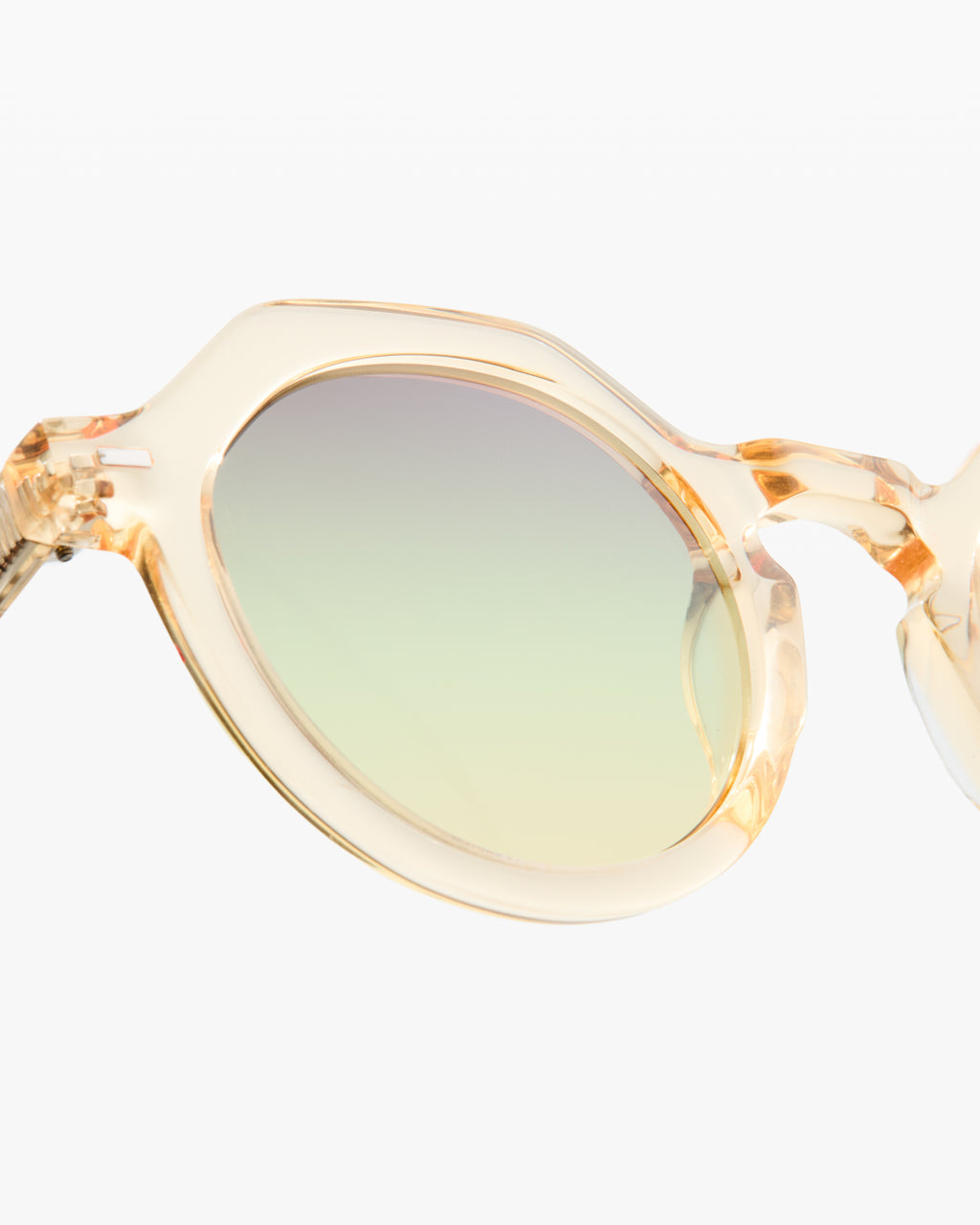 The Hometown Rund Herren-Sonnenbrillen in Gelb