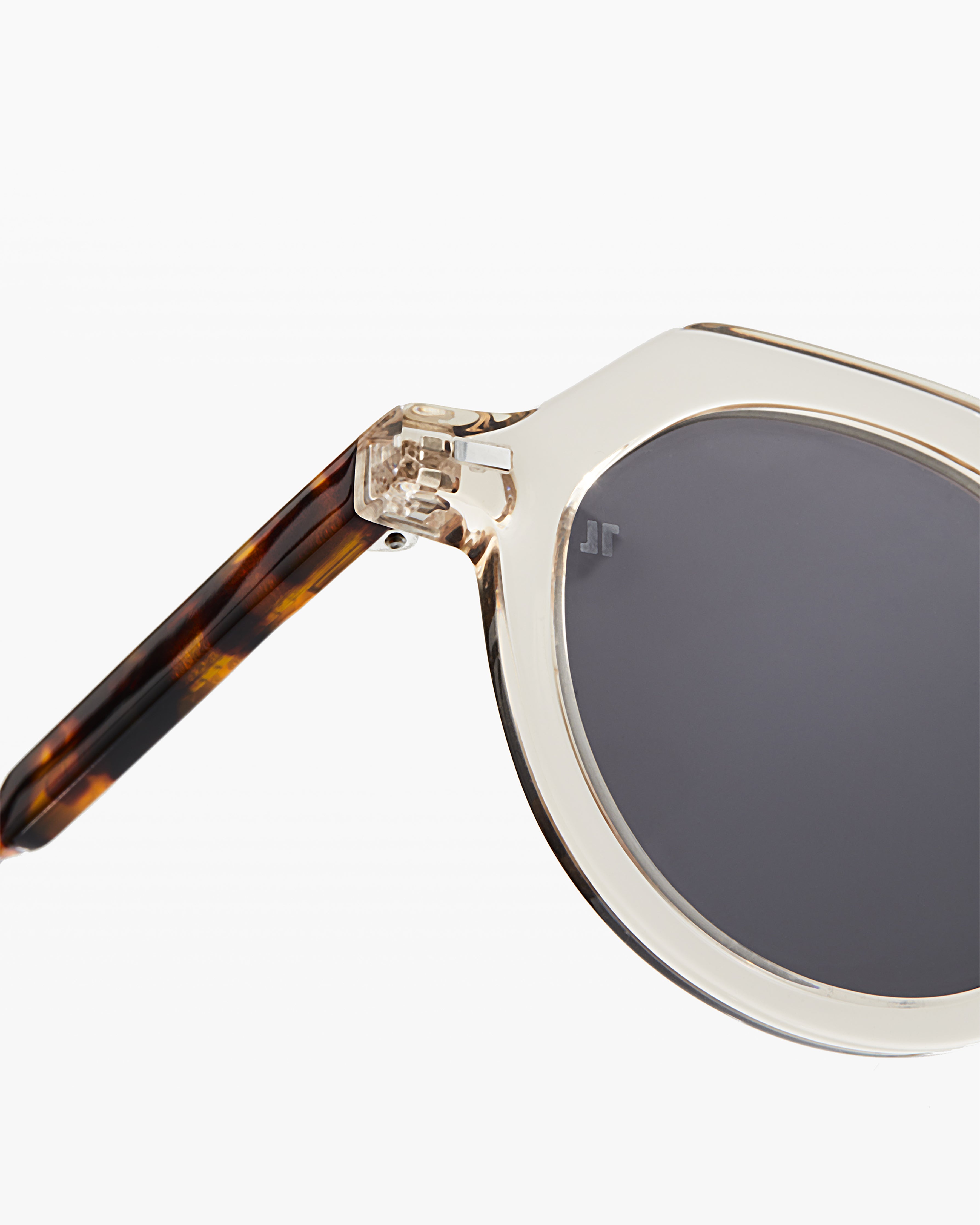 The Hometown Round Men's Sunglasses in Transparent | Jimmy
