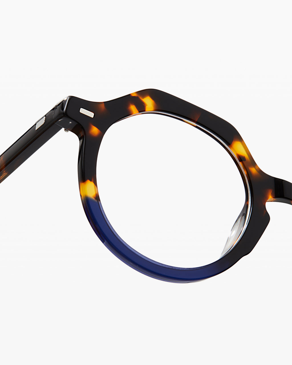 The Hometown Round Men's Eyeglasses in Blue Tortoise