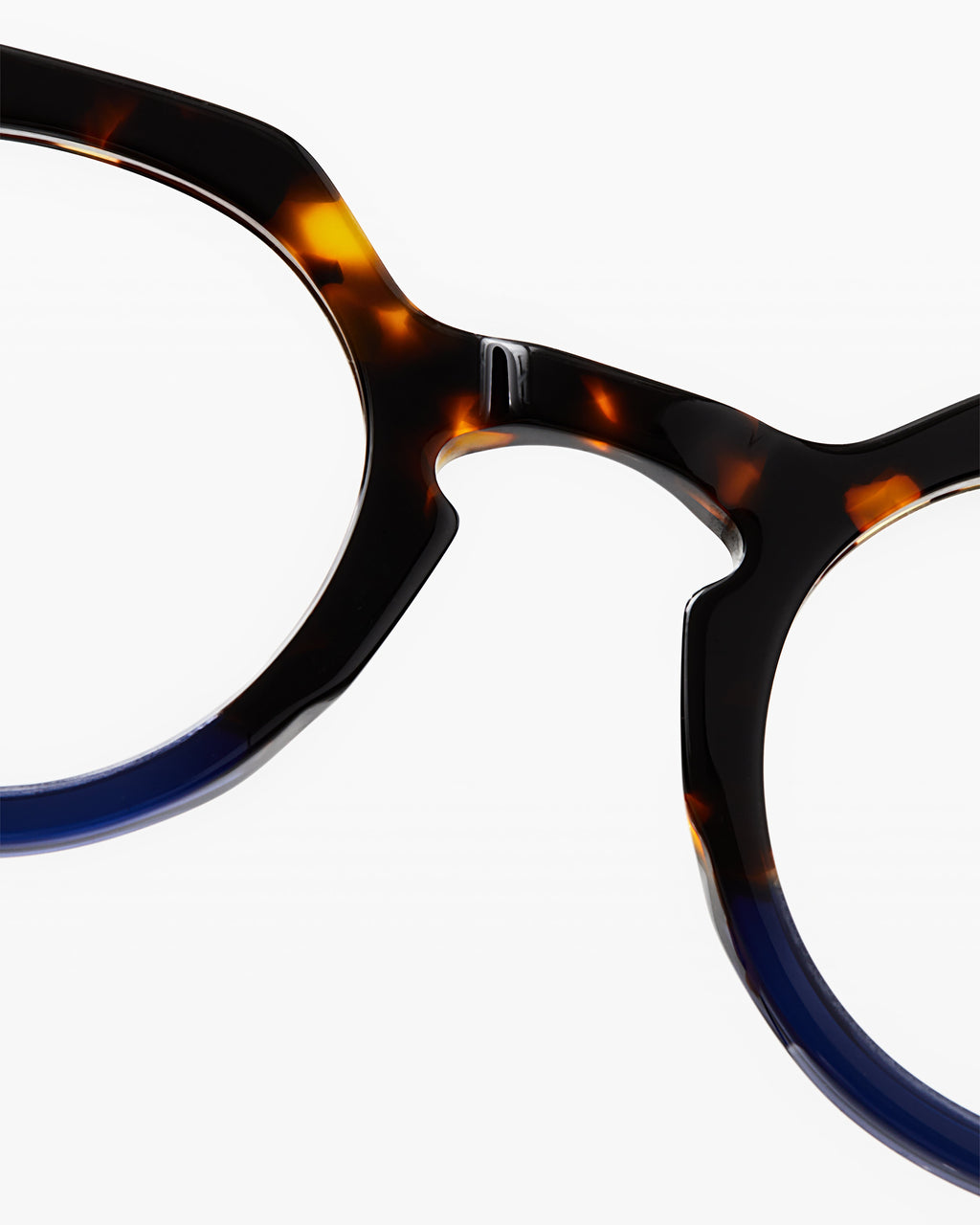 The Hometown Round Men's Eyeglasses in Blue Tortoise