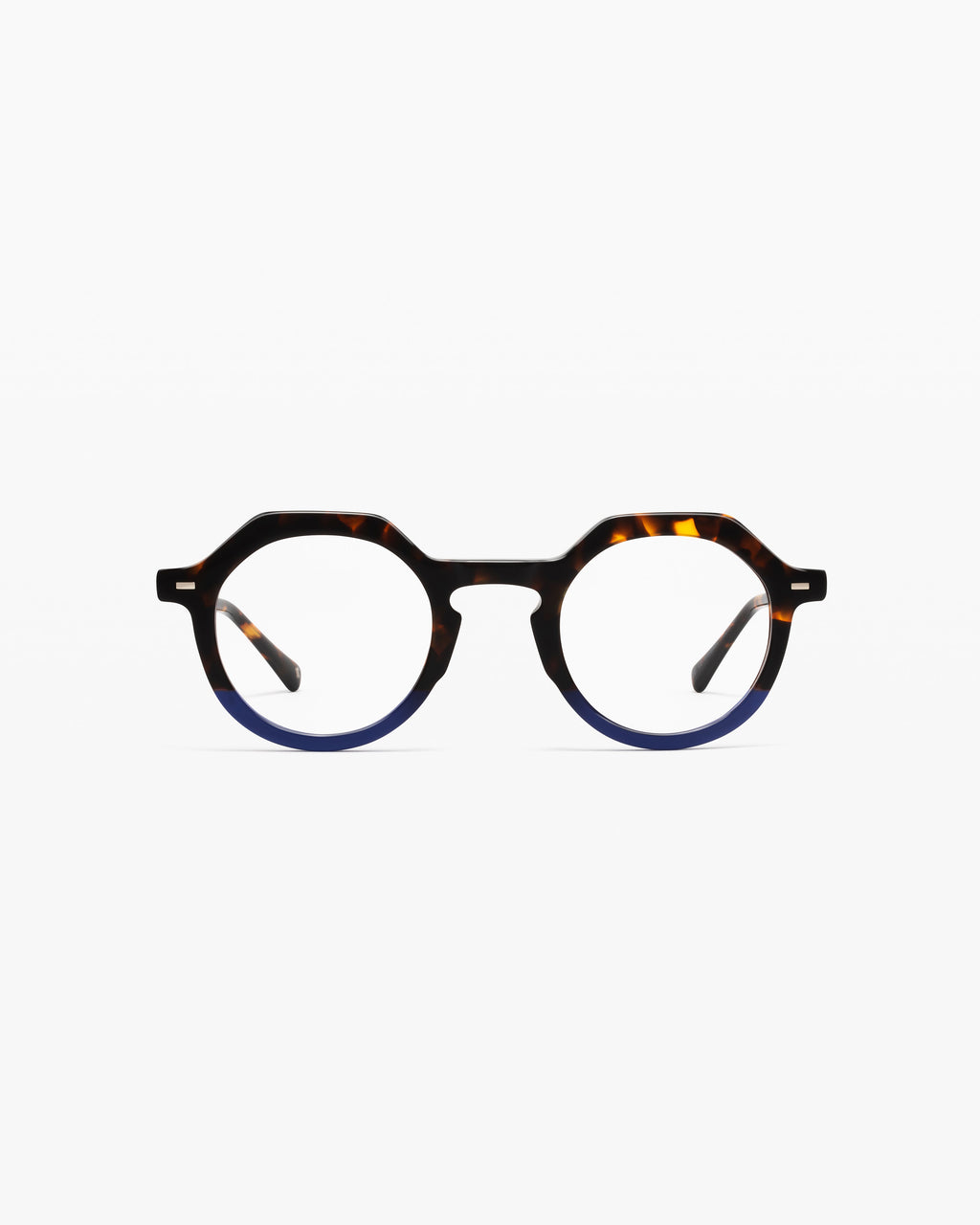 The Hometown Round Men's Eyeglasses in Blue Tortoise
