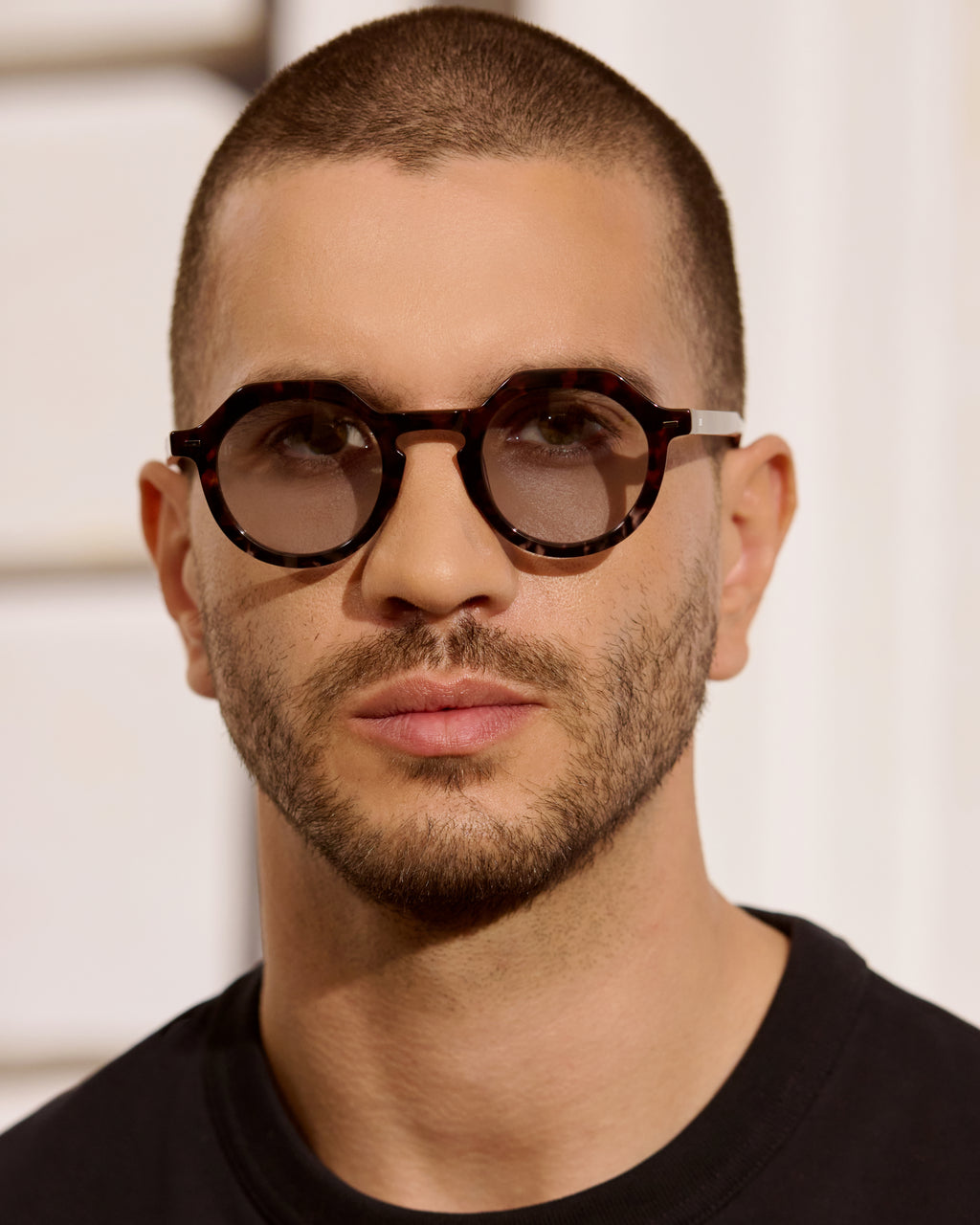 The Hometown Round Men's Sunglasses in Blue