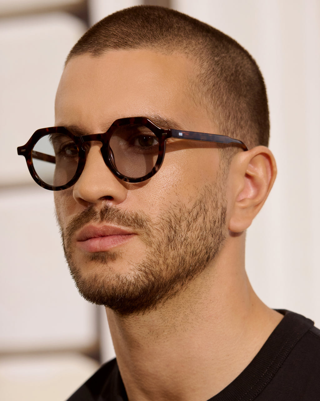 The Hometown Round Men's Sunglasses in Blue