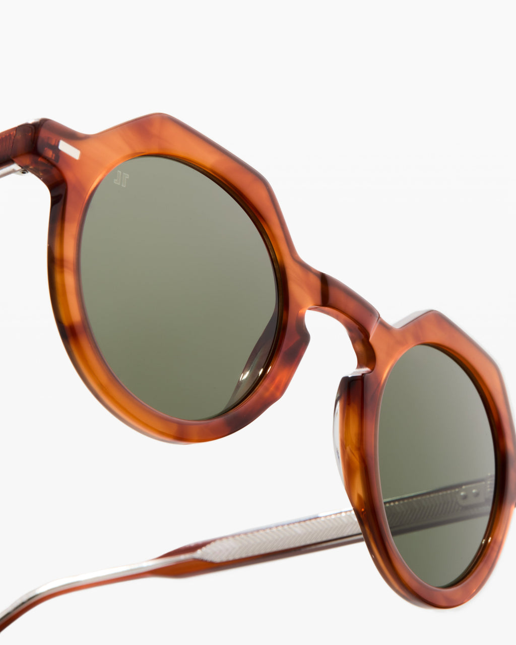 The Hometown Round Men's Sunglasses in Brown