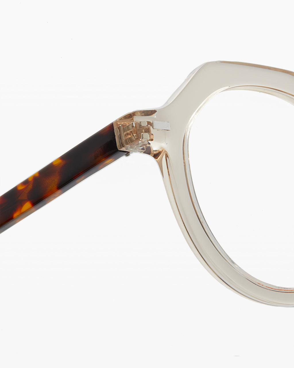 The Hometown L Round Men's Eyeglasses in Transparent