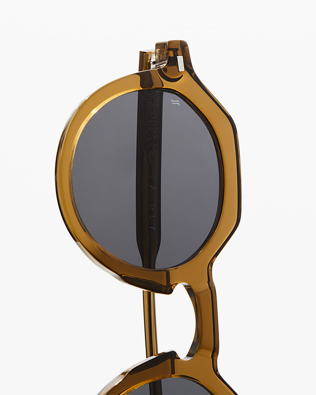 The Hometown L Round Men's Sunglasses in Caramel