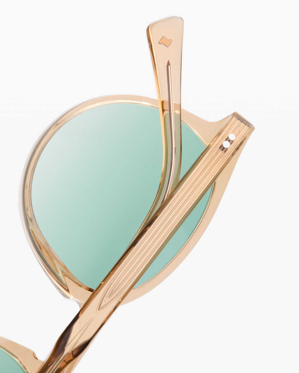 La Cloud Rond Lunettes de Soleil pour homme in Jaune