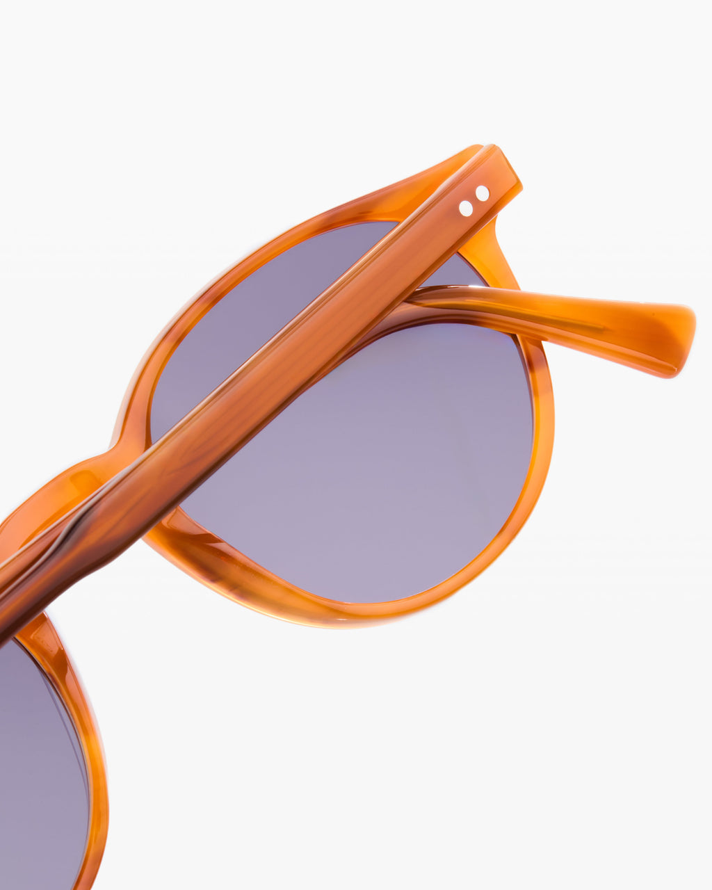 The Cloud Round Men's Sunglasses in Orange