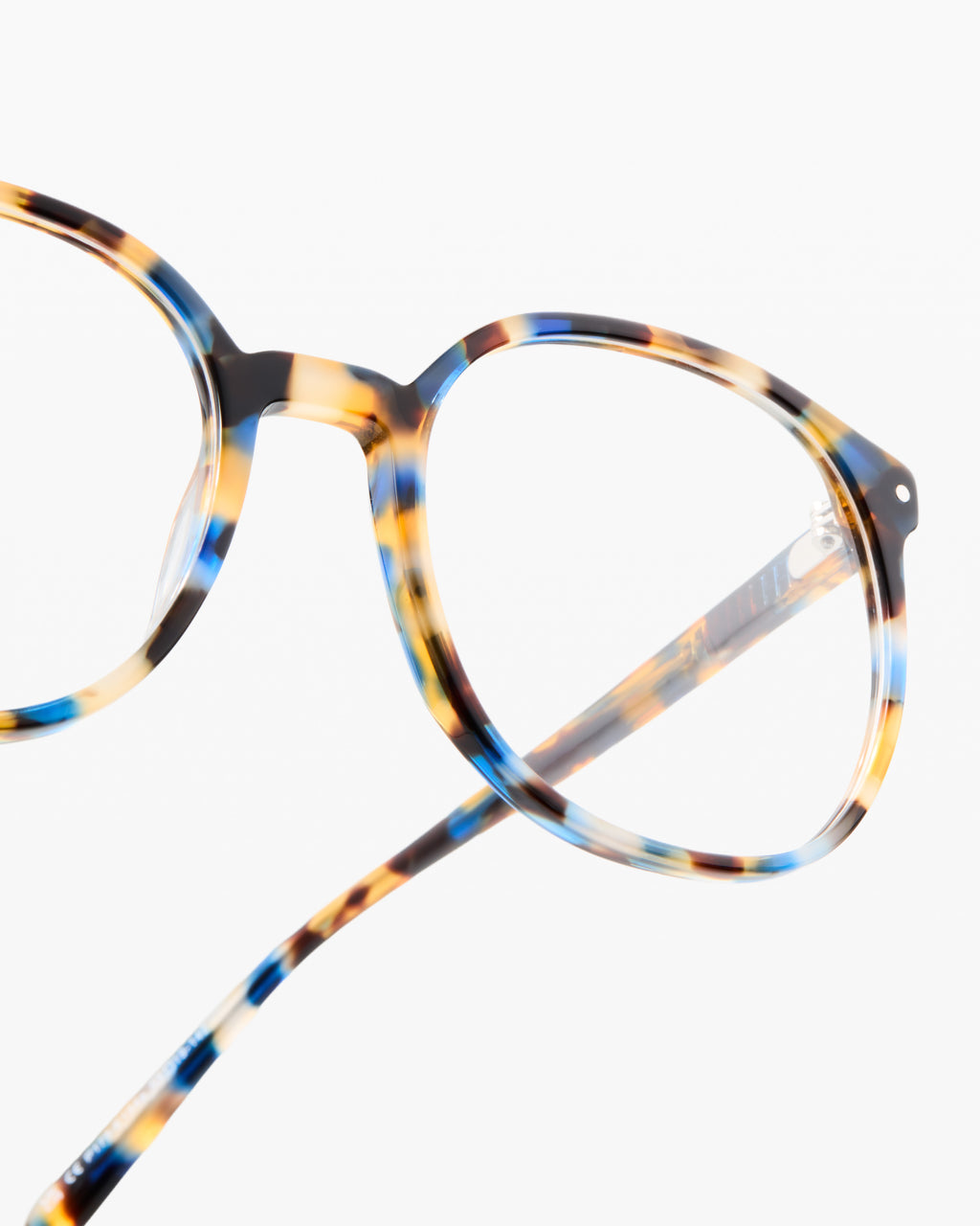 The Flawless Round Women's Eyeglasses in Blue Tortoise