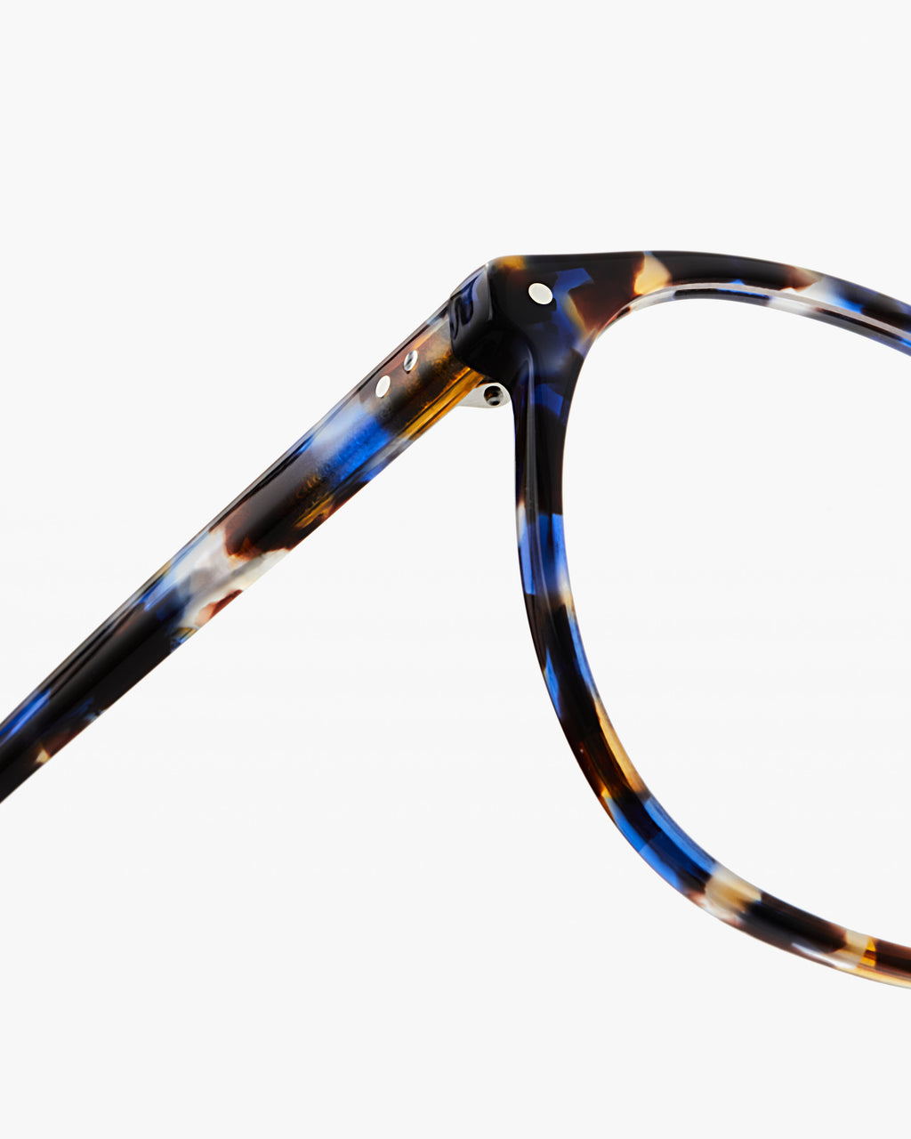 The Flawless S Round Women's Eyeglasses in Blue Tortoise