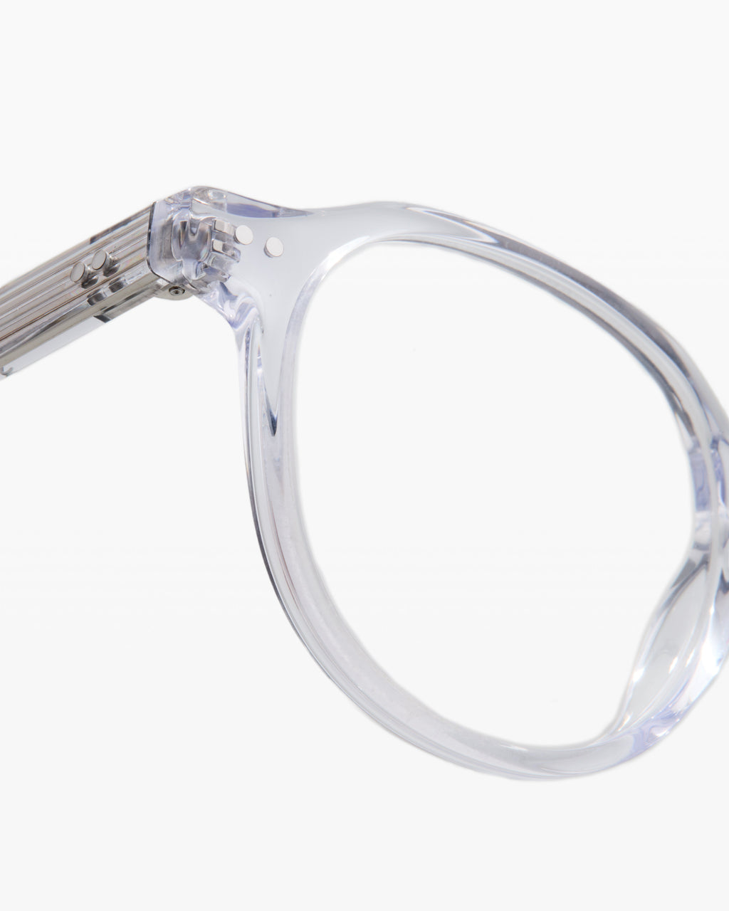 The Evans L Rund Herrenbrillen in Transparent