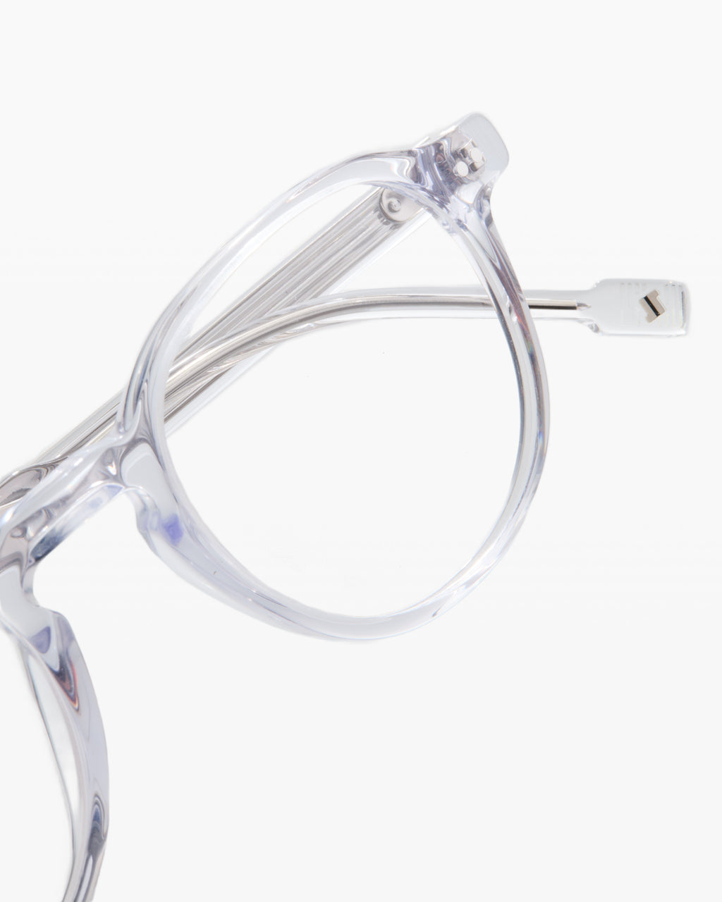 The Evans L Rund Herrenbrillen in Transparent