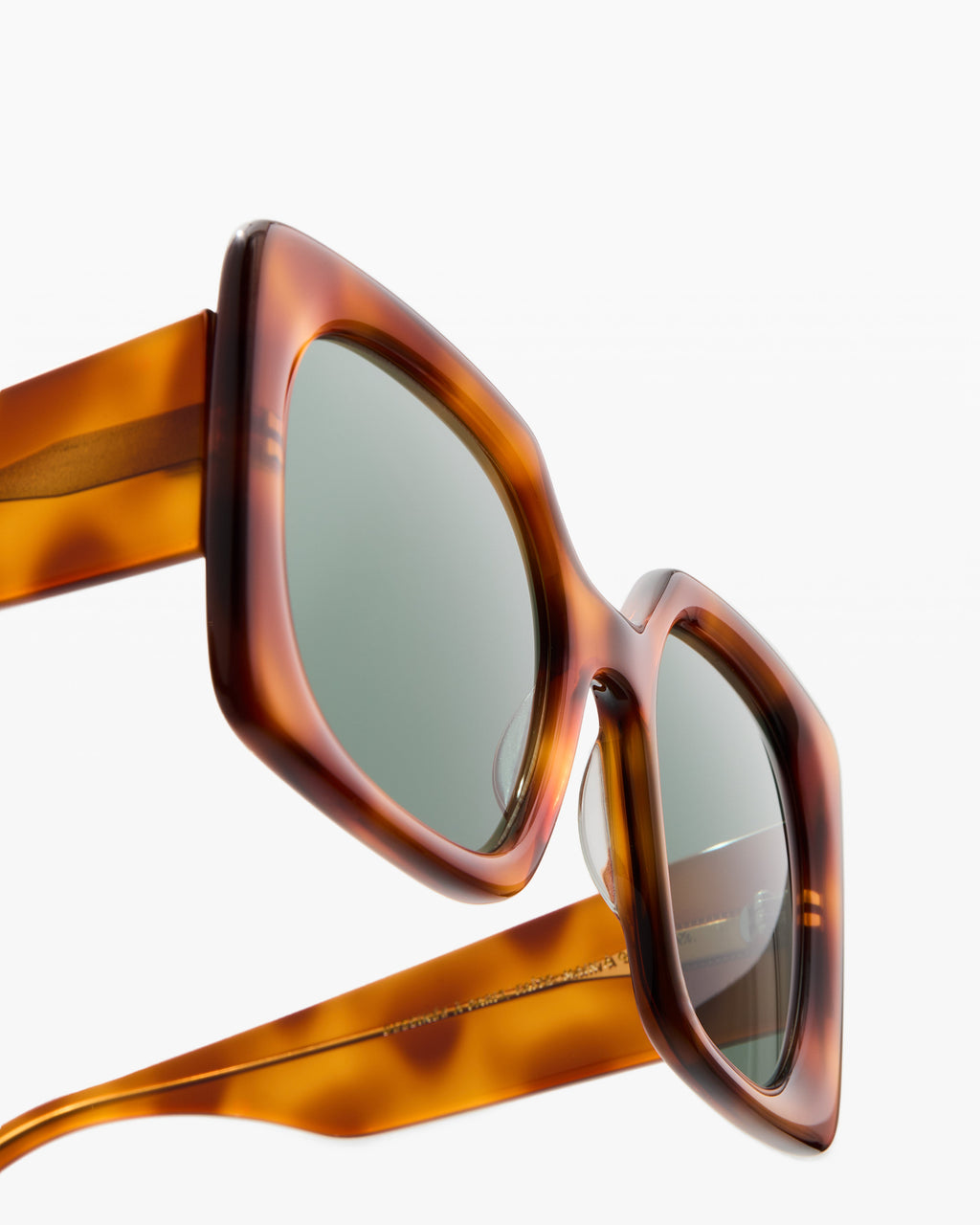 La Playa Cuadrado Gafas de Sol para Mujer in Carey