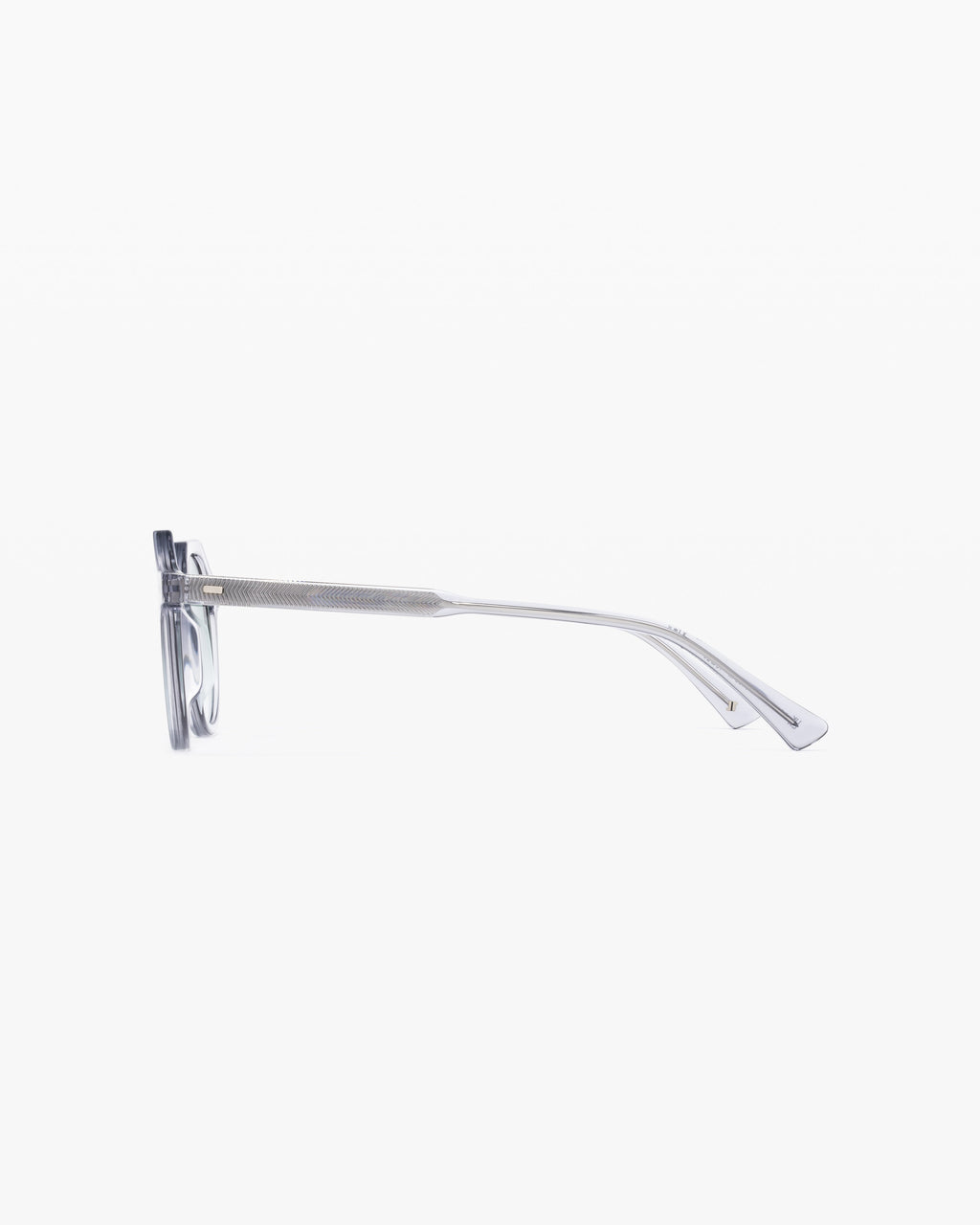 The Coolio JF Colors L Round Men's Sunglasses in Transparent