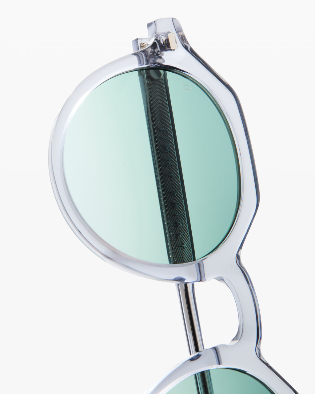 The Coolio JF Colors Round Men's Sunglasses in Transparent