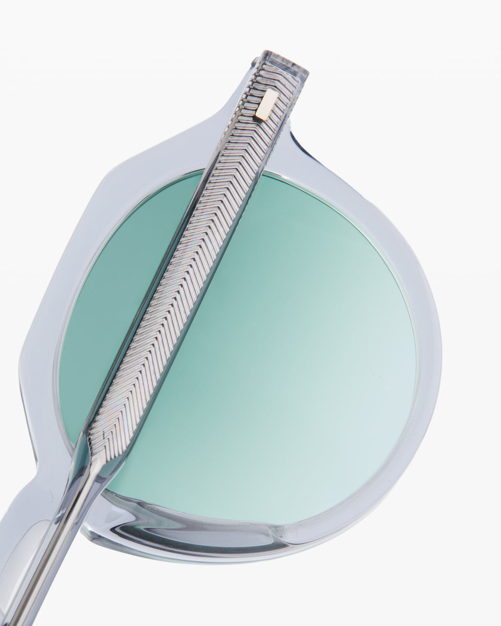 The Coolio JF Colors Round Men's Sunglasses in Transparent