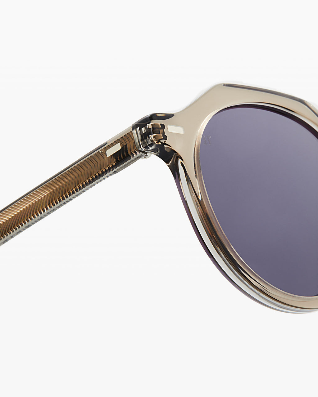 The Coolio L Round Men's Sunglasses in Light grey