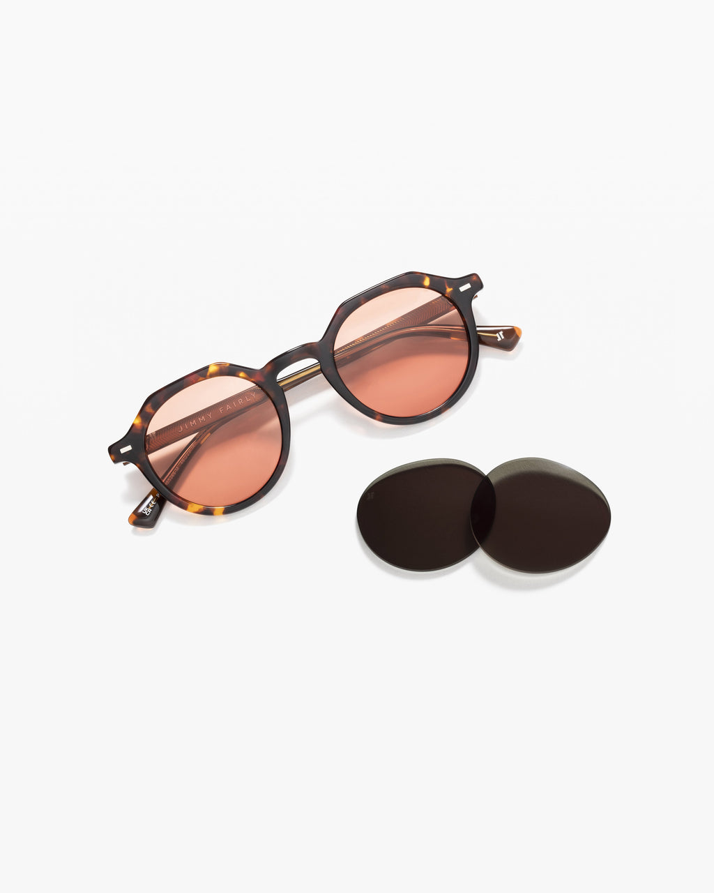 The Coolio JF Colors L Rund Herren-Sonnenbrillen in Dark Tortoise