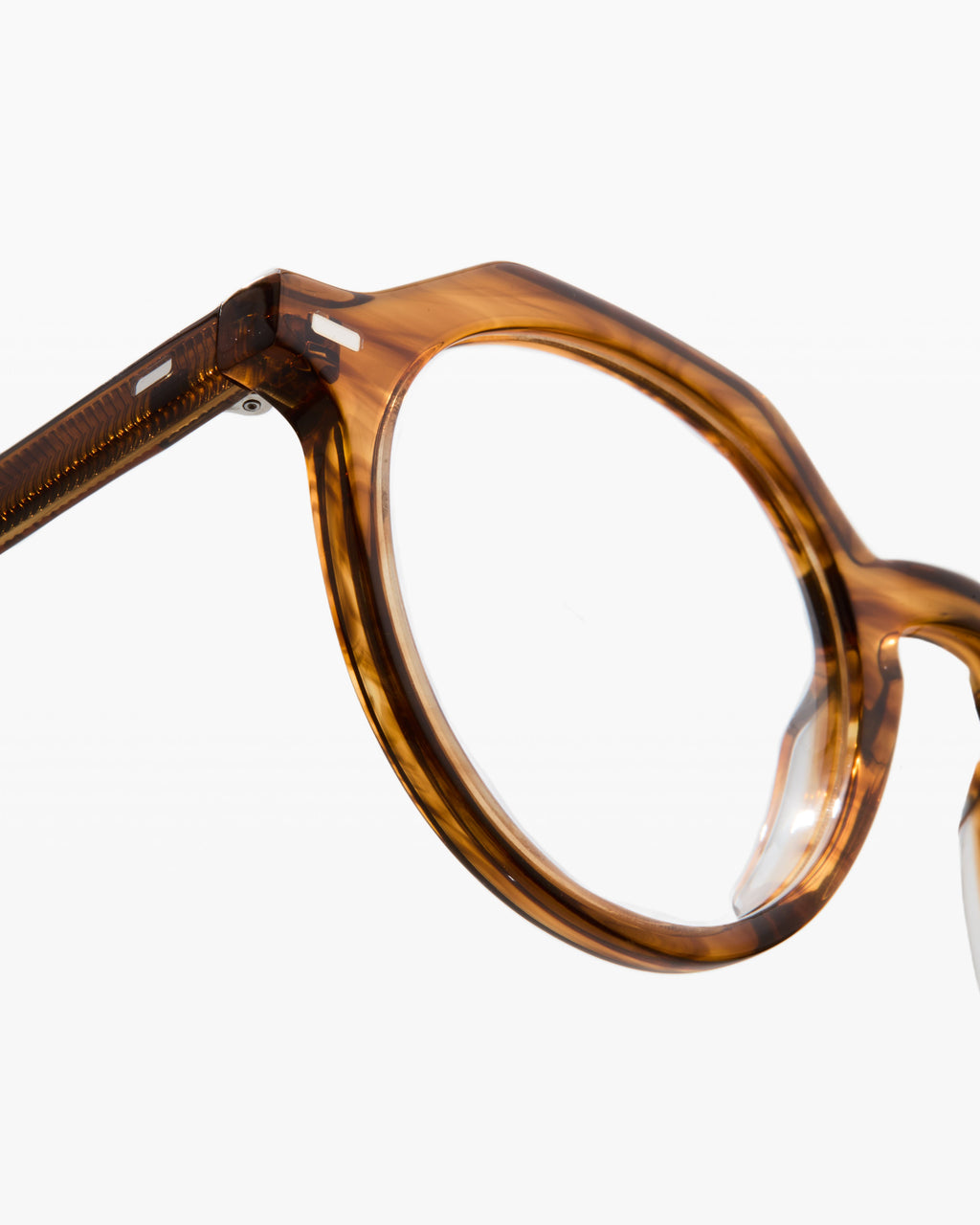 The Coolio Rund Herrenbrillen in Helle Schuppe