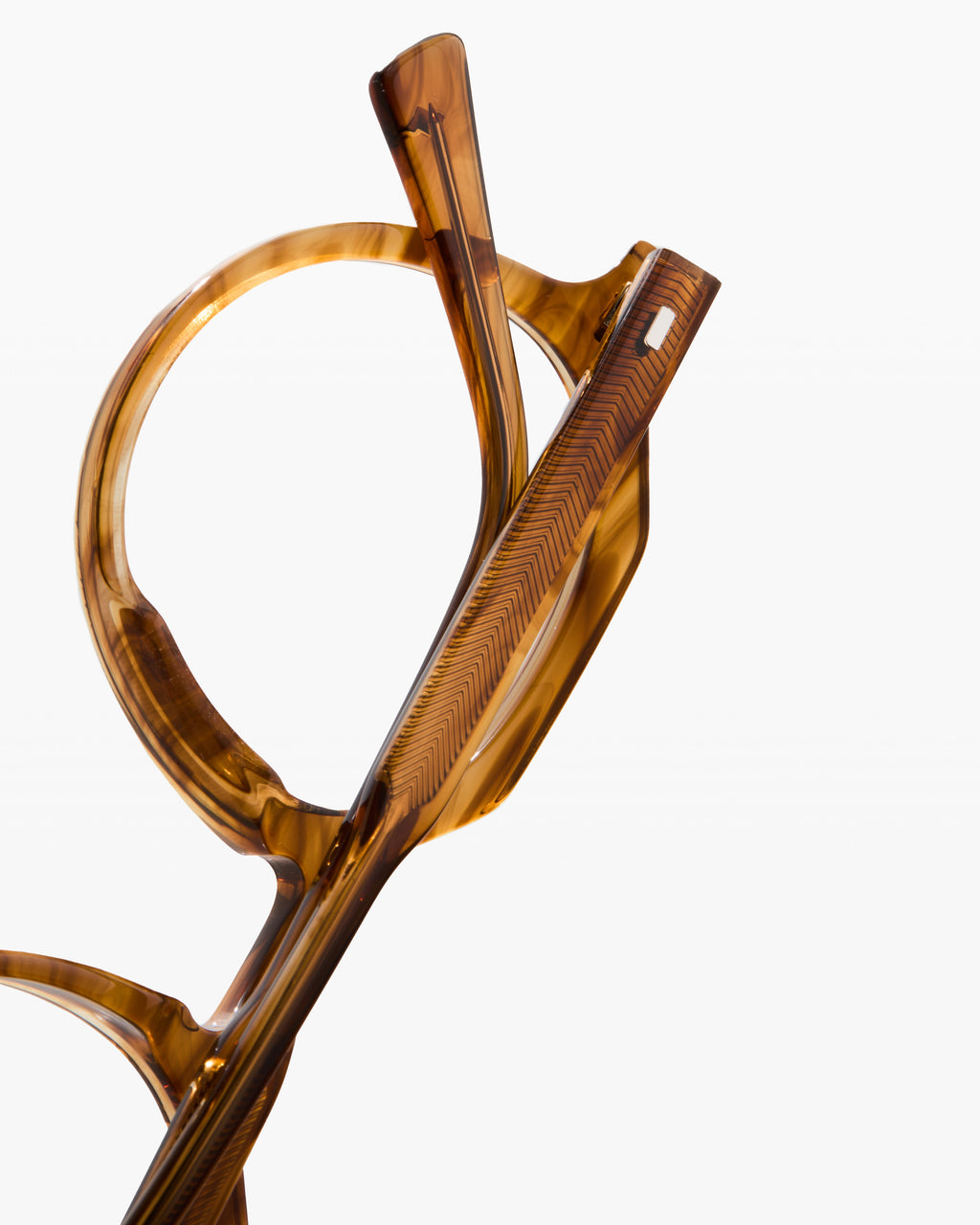 The Coolio Rund Herrenbrillen in Helle Schuppe