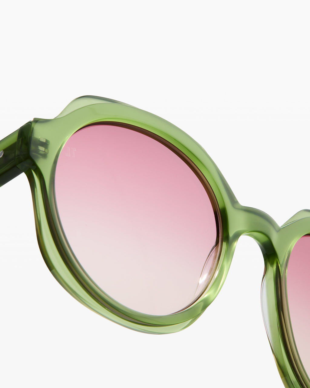 The Fara Rund Damen-Sonnenbrillen in Grün