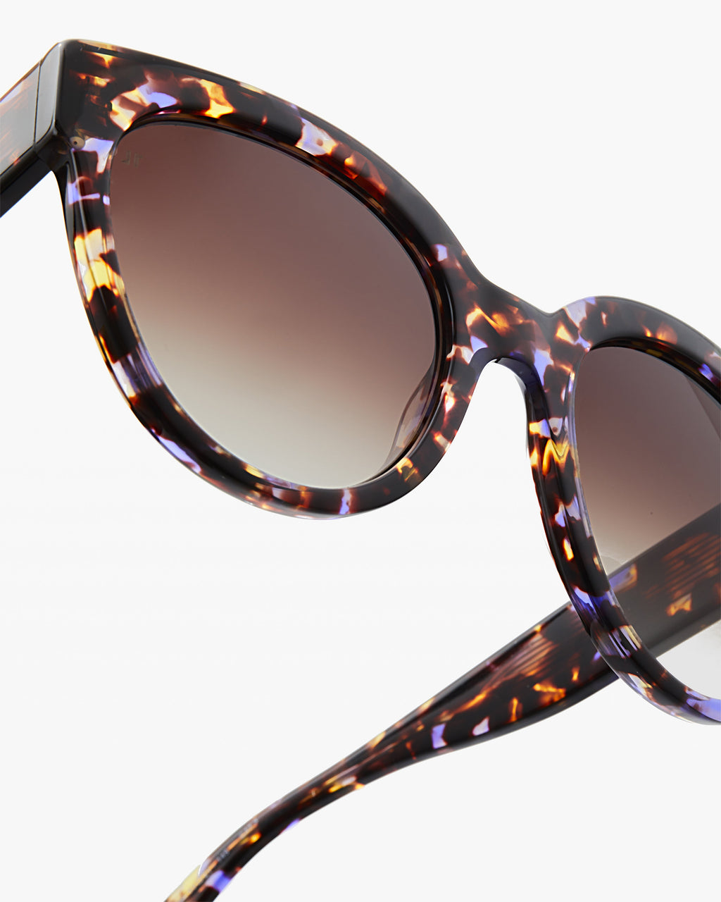 The Felice Round Women's Sunglasses in Purple