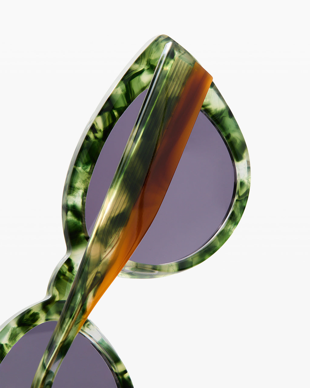 The Level Up Schmetterling Damen-Sonnenbrillen in Dunkelgrün