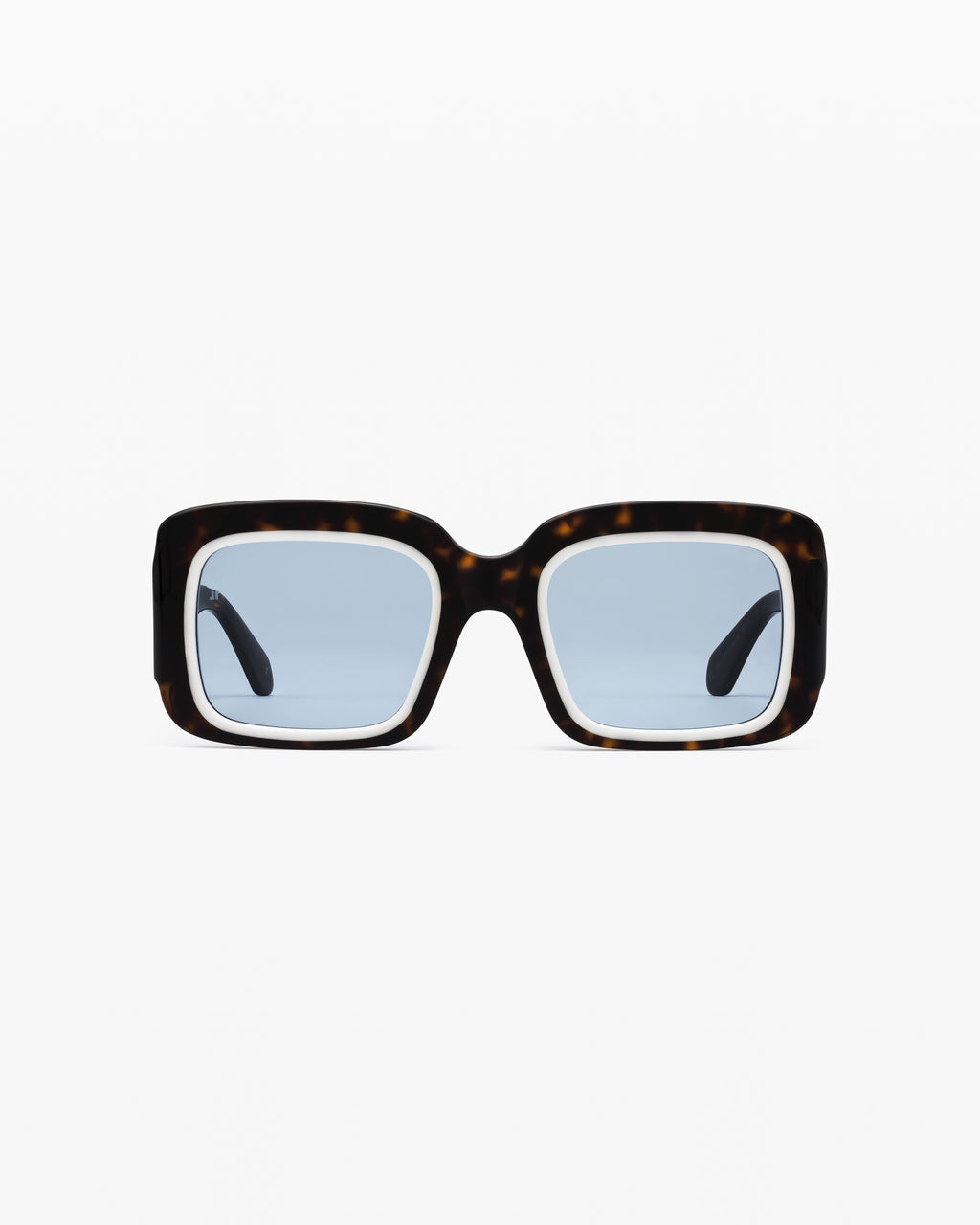 The Gioia Rechteckig Damen-Sonnenbrillen in Dark Tortoise