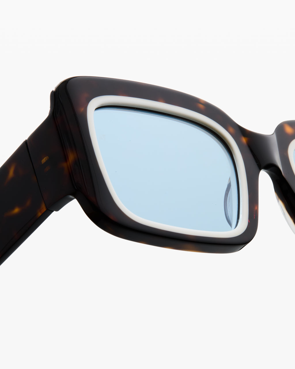 The Gioia Rechteckig Damen-Sonnenbrillen in Dark Tortoise