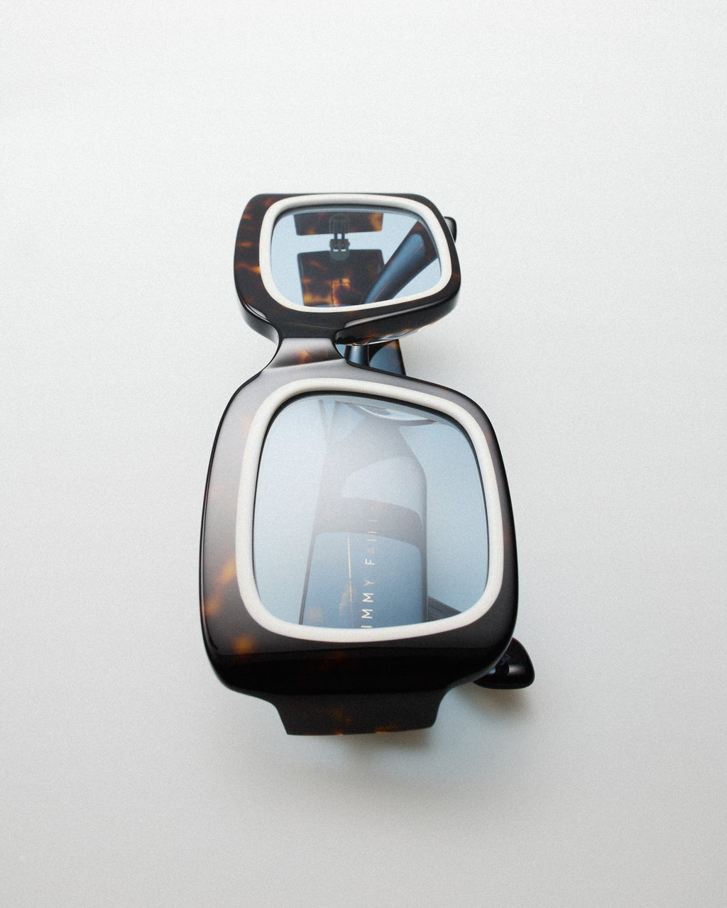 The Gioia Rechteckig Damen-Sonnenbrillen in Dark Tortoise