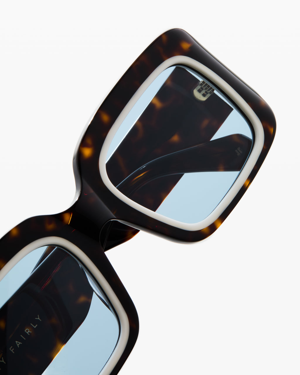 The Gioia Rechteckig Damen-Sonnenbrillen in Dark Tortoise