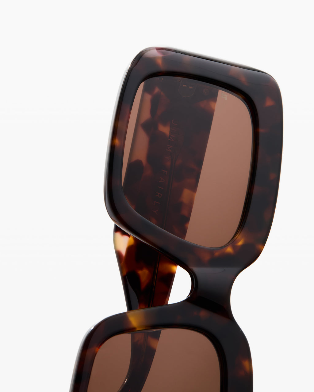 The Gioia Rectangular Women's Sunglasses in Dark Tortoise