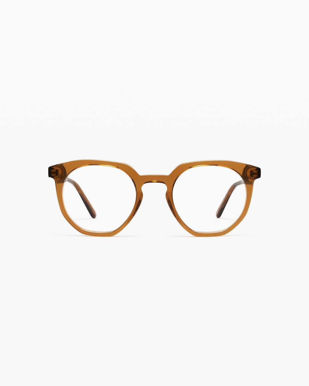 The Lennon Sechseckig Herrenbrillen in Braun